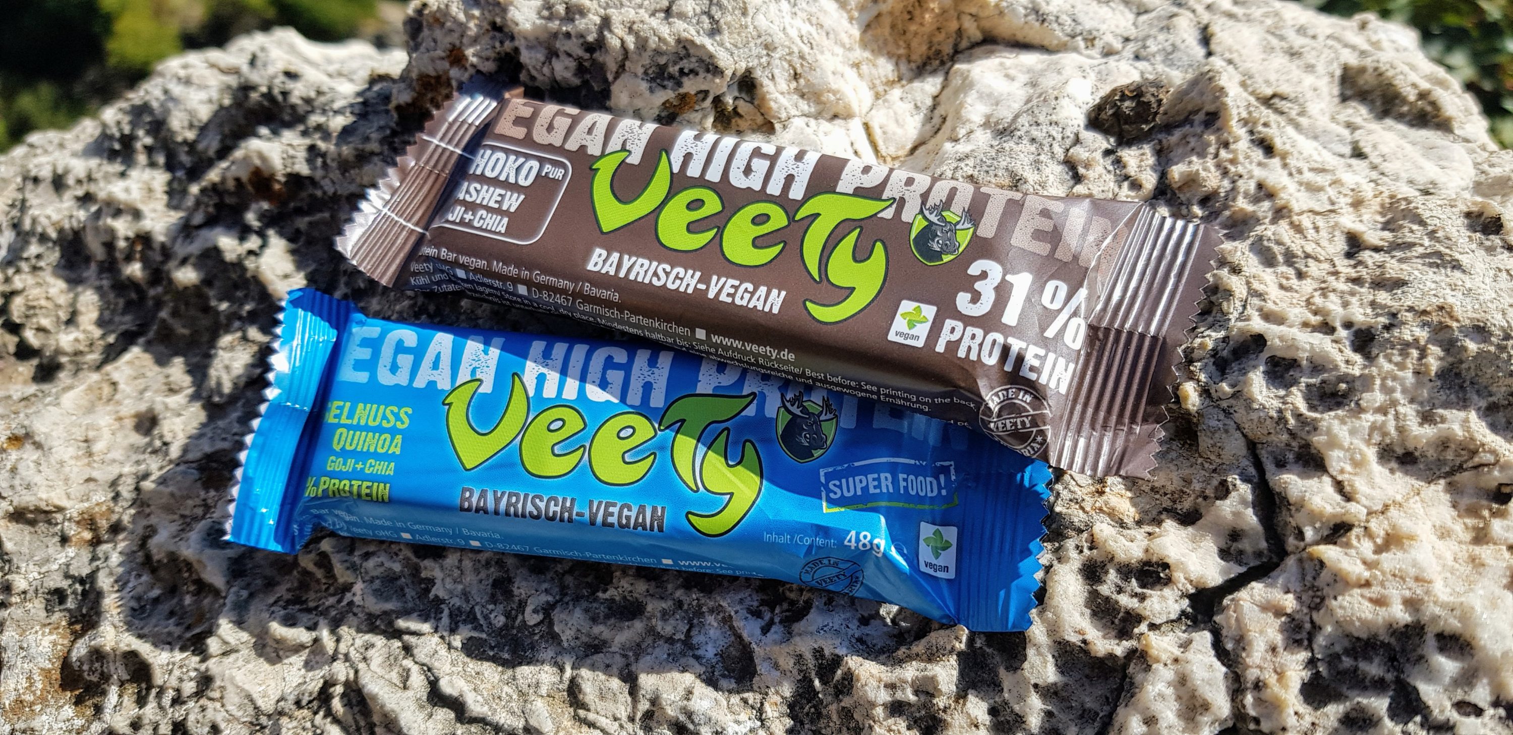 Veety Proteinriegel Schoko & Haselnuss