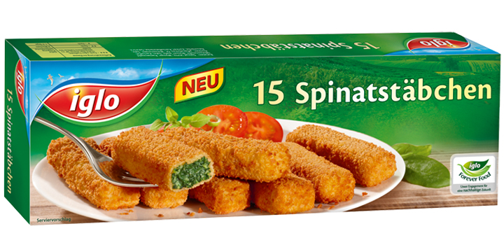 iglo Spinatstäbchen