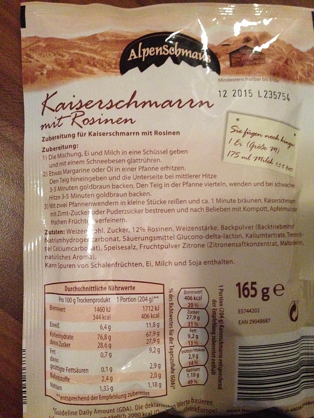 Kaiserschmarrn mit Rosinen