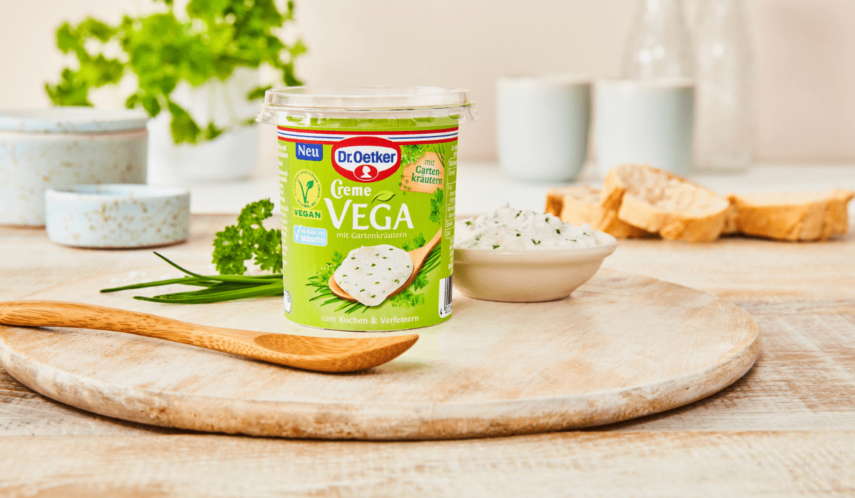 Vegane Creme Vega von Dr. Oetker