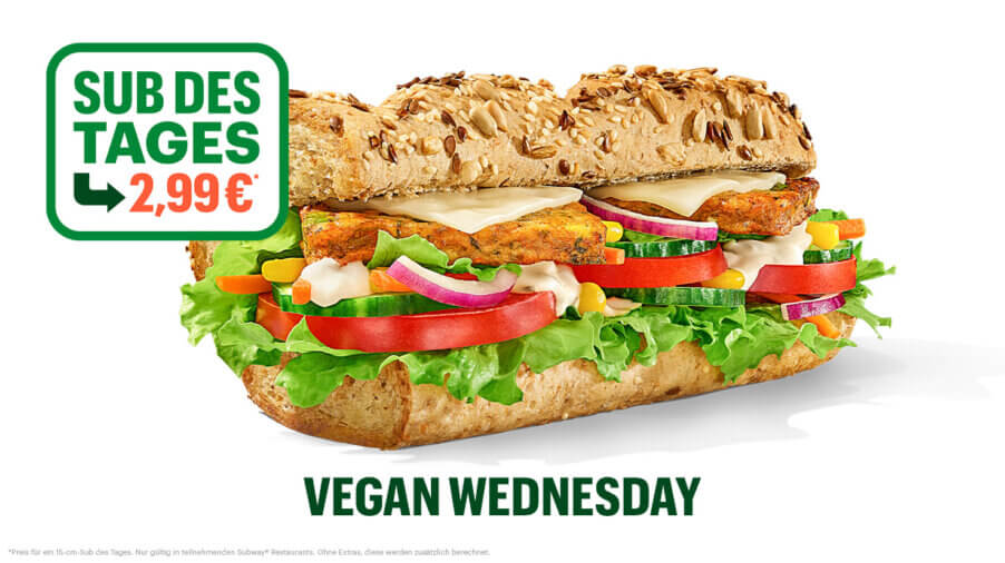 Vegane Gerichte bei Subway (Update 2022)