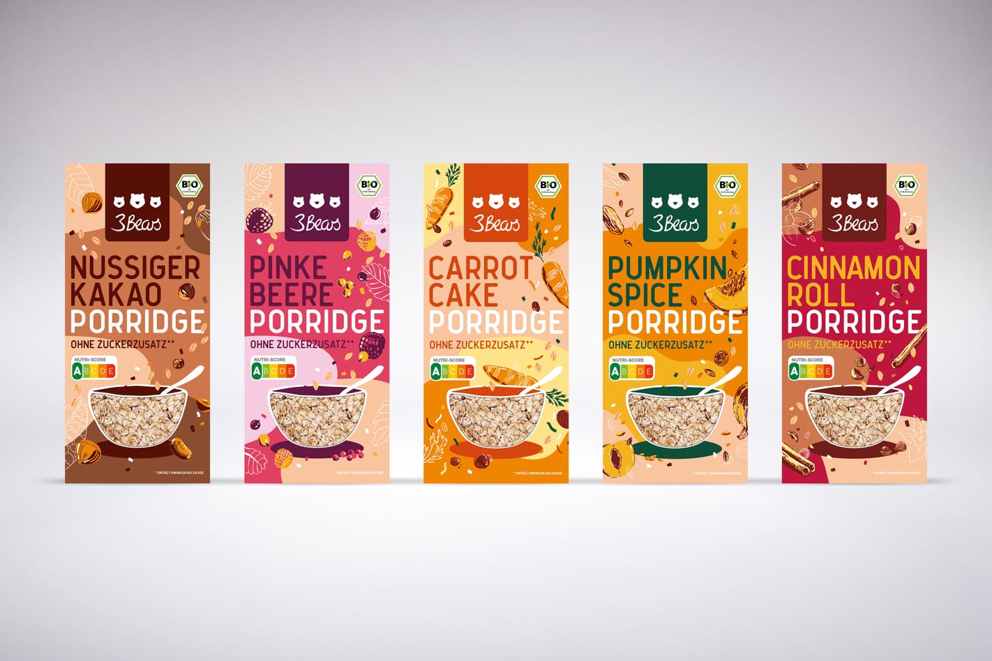 Die leckeren 3Bears Porridge Kreationen